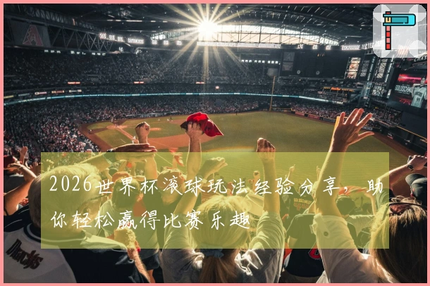 2026世界杯滚球玩法经验分享，助你轻松赢得比赛乐趣